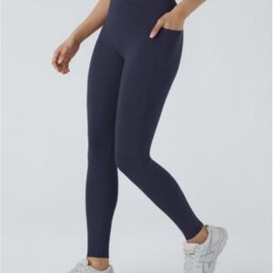 Patitoff Halara Blue Pet Hair Resistant 7/8 Leggings